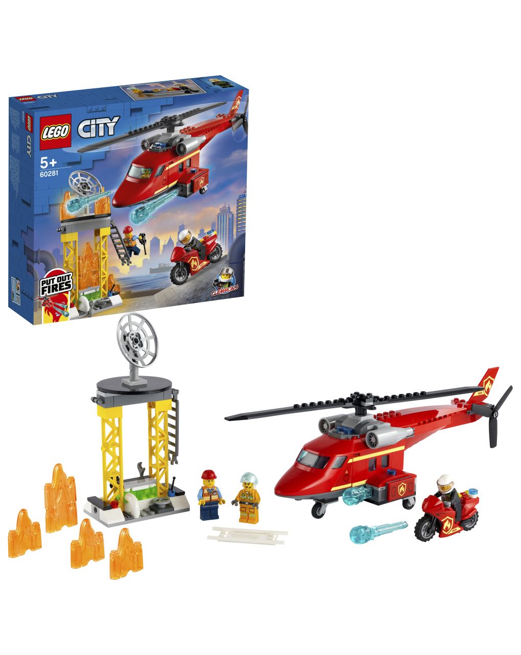 Lego city fire - elicottero antincendio - 60281
