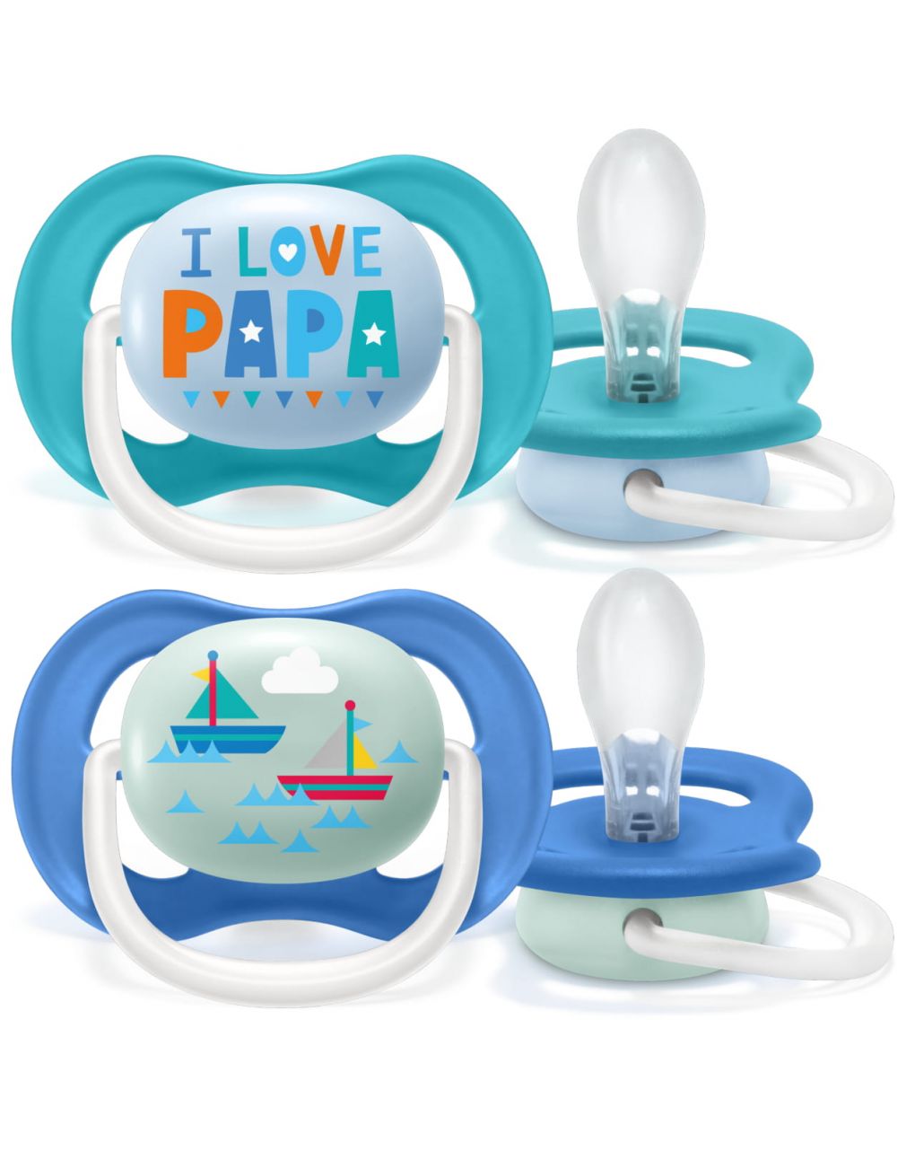 Philips avent 2 succhietti ultra air collection 6-18 mesi papa