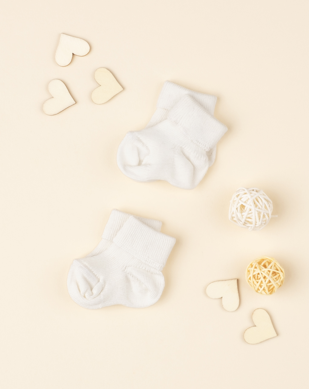 Calze unisex prematuri white oeko-tex