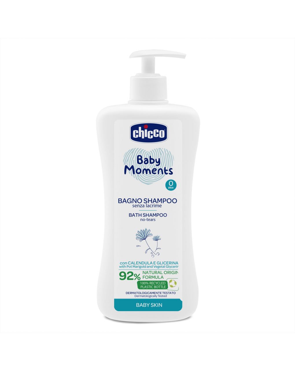 Bagno shampoo senza lacrime chicco baby moments baby skin