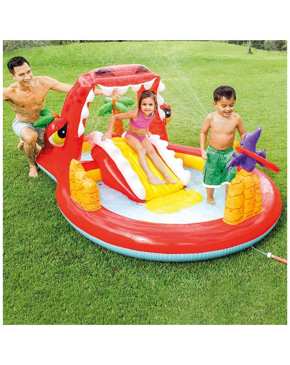 Intex - playcenter happy dino cm 259x165x107