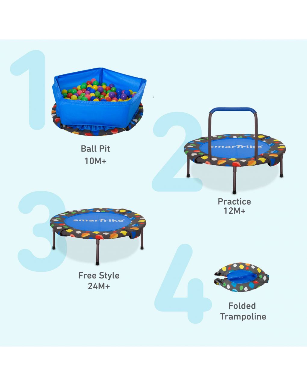 Smartrike trampolino folding 3 in 1