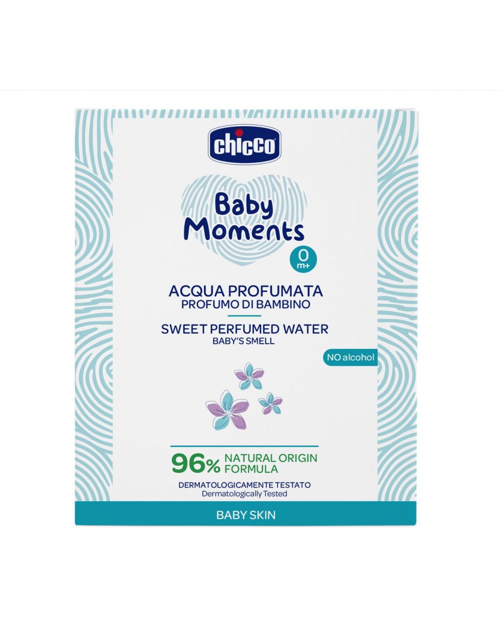 Acqua profumata baby moments chicco baby skin