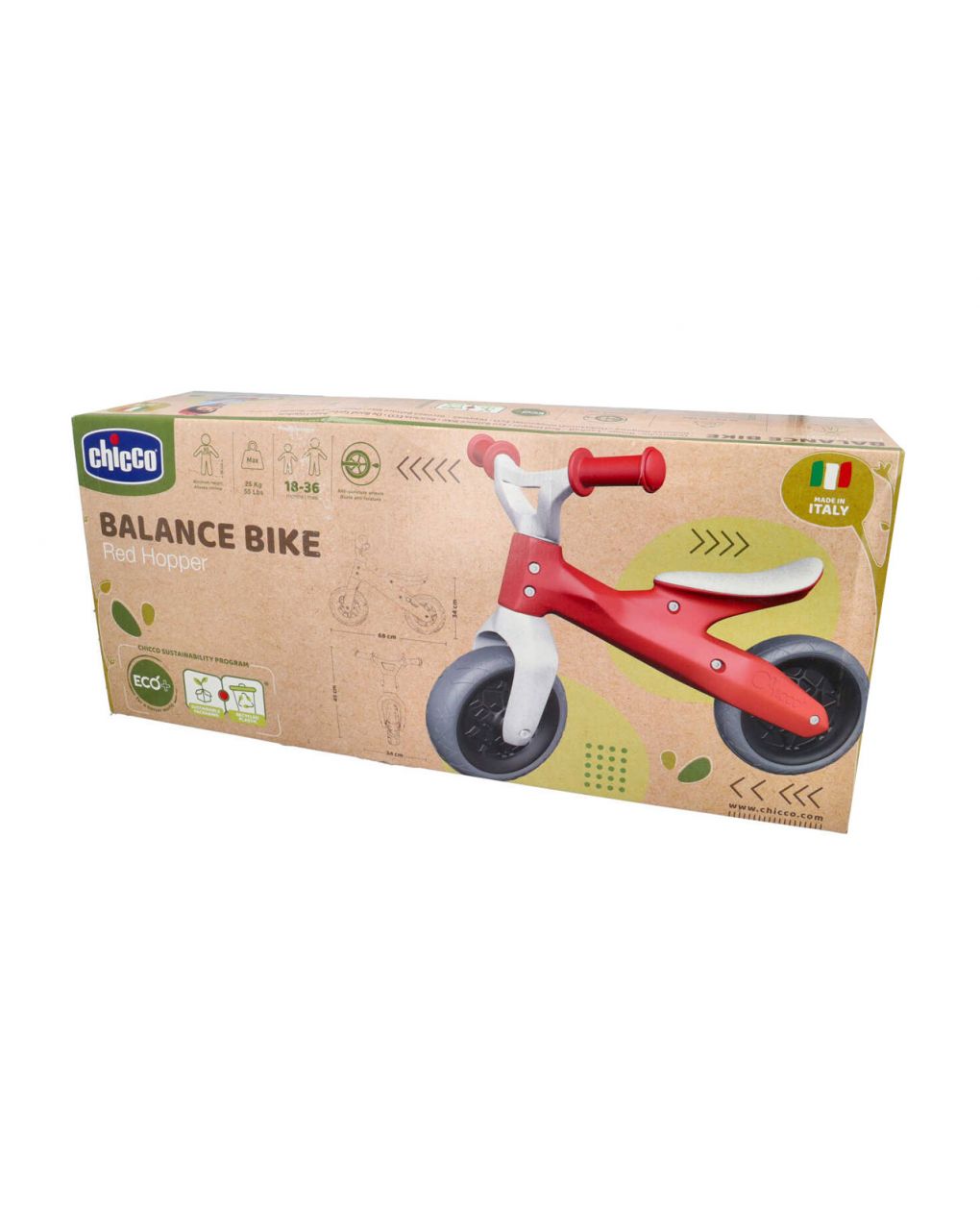 Chicco balance bike rosso eco+