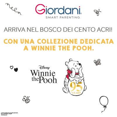 GIORDANI E WINNIE THE POOH, UNA LINEA DA FAVOLA