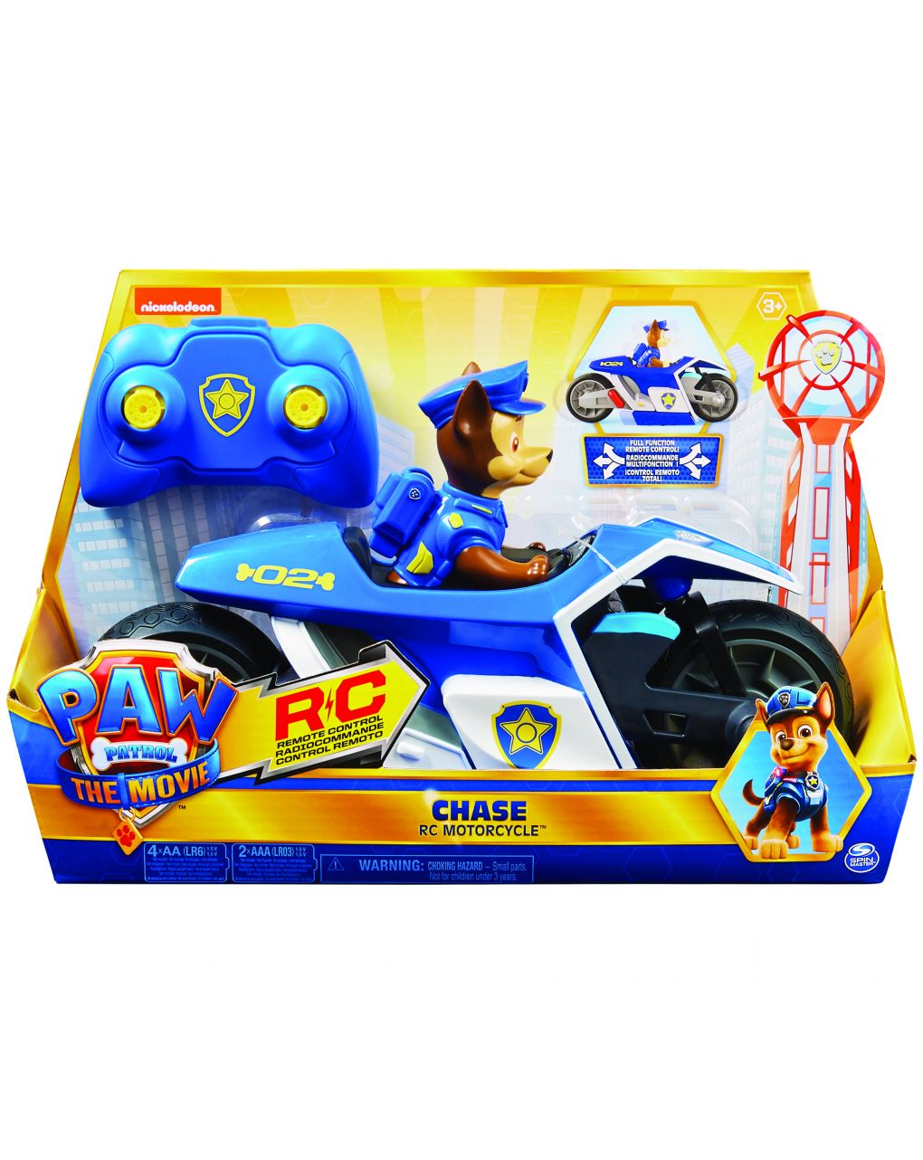 Paw patrol moto radio control chase movie