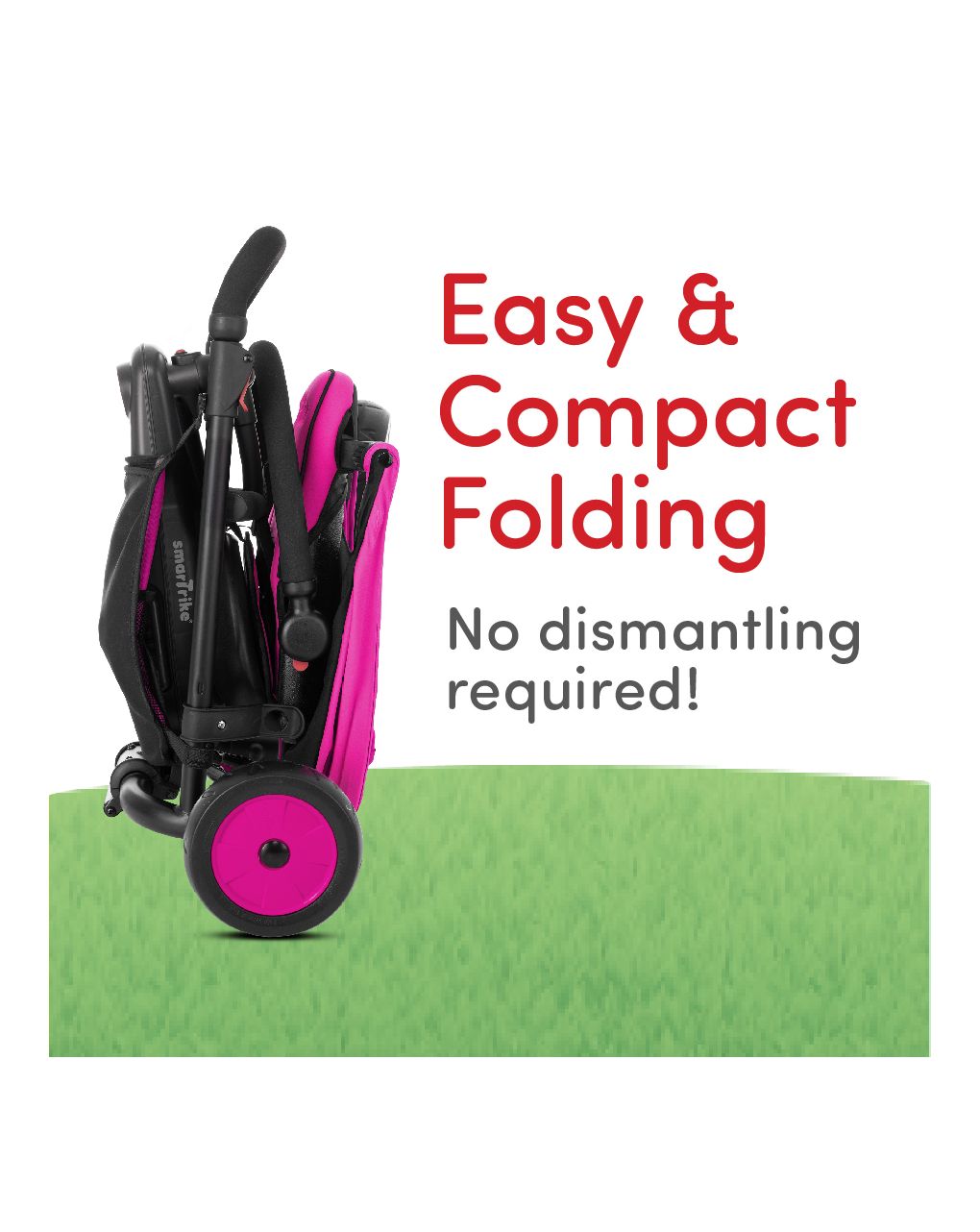 Smartrike str3 folding 6 in 1 rosa