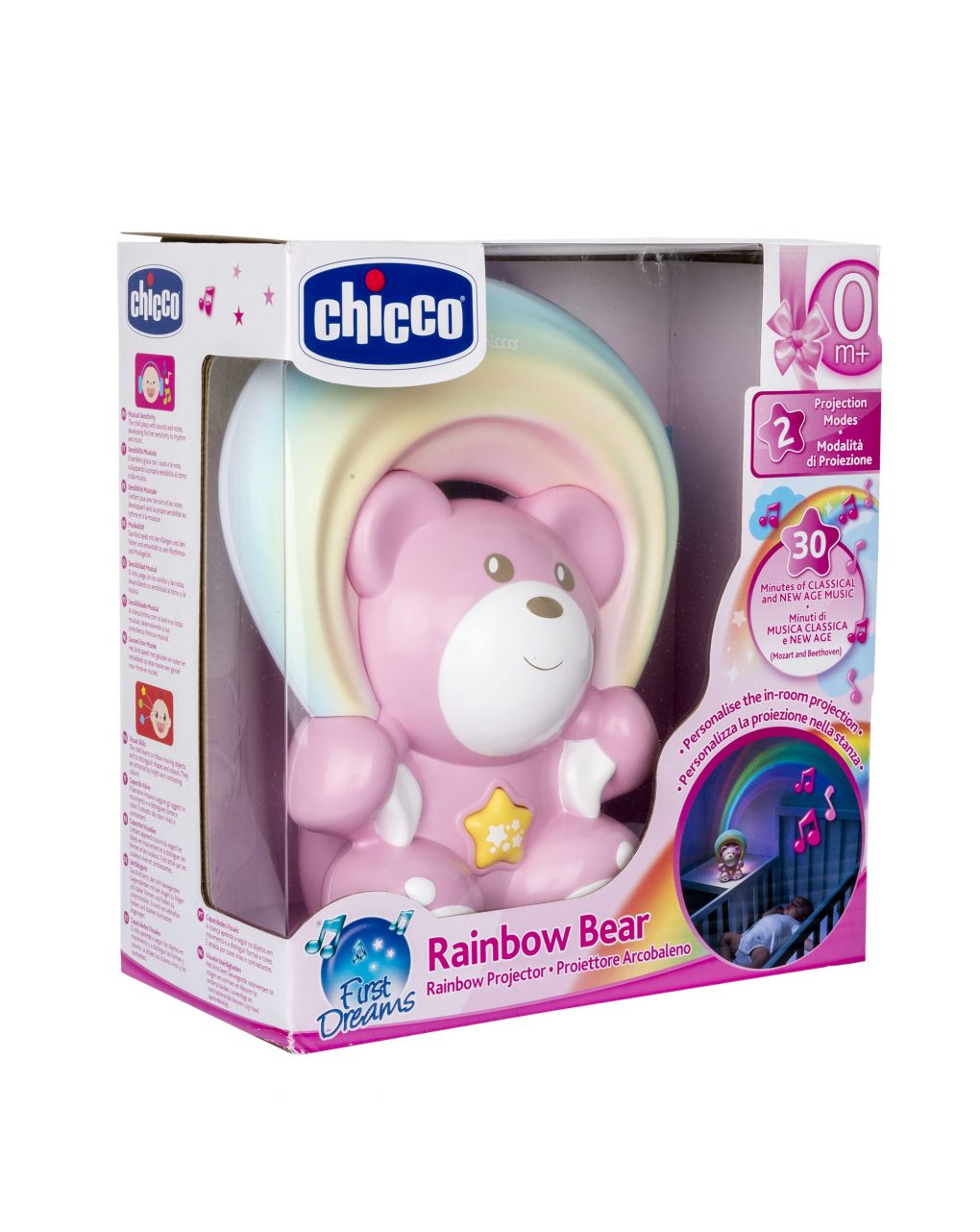 Chicco orsetto arcobaleno rosa