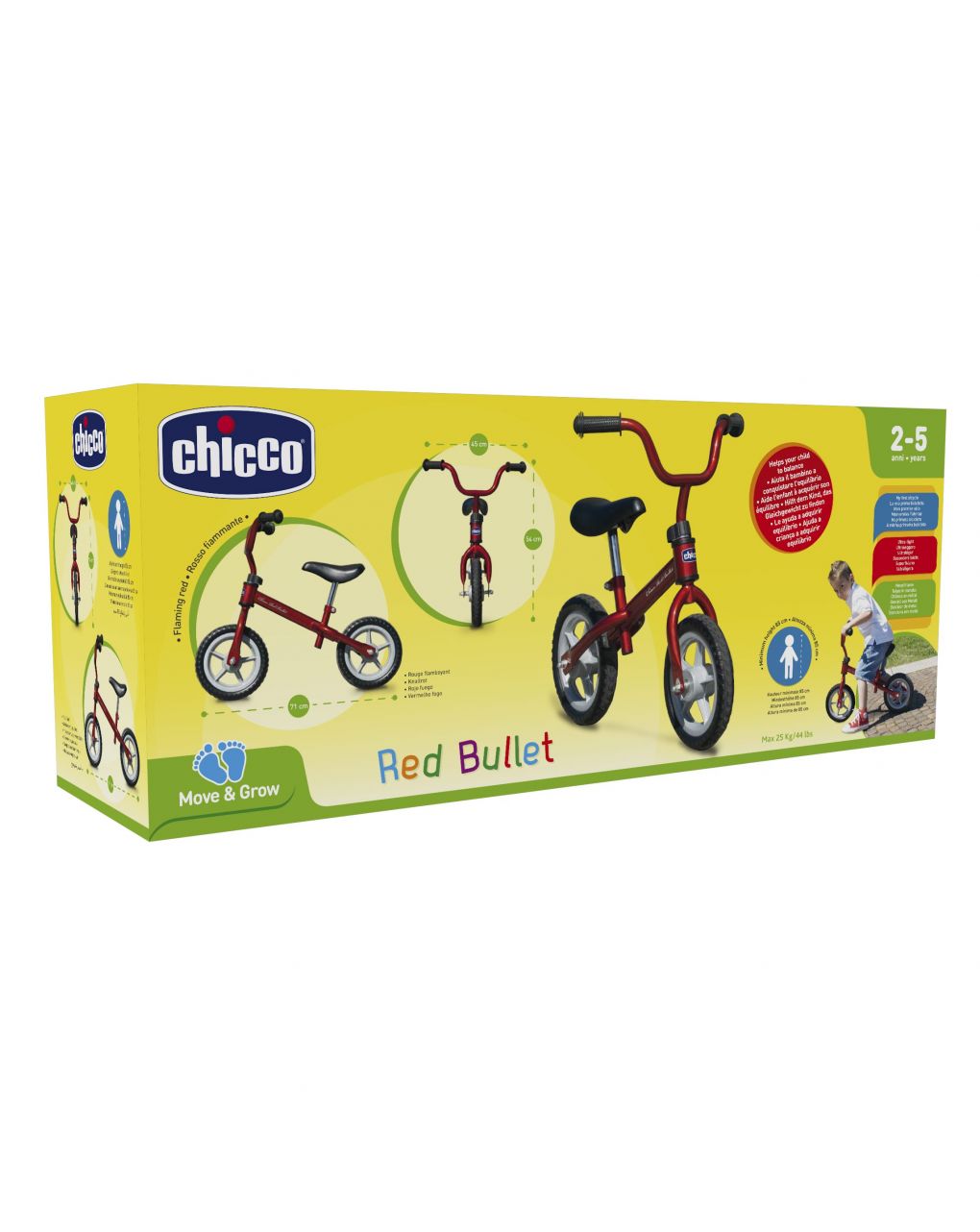 Chicco balance bike red bullet