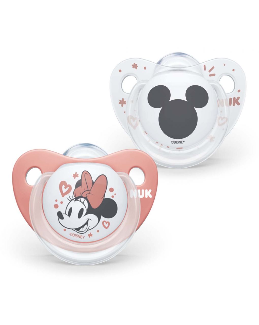 Nuk succhietto tl disney minnie_red_silicone 0-6 2pz