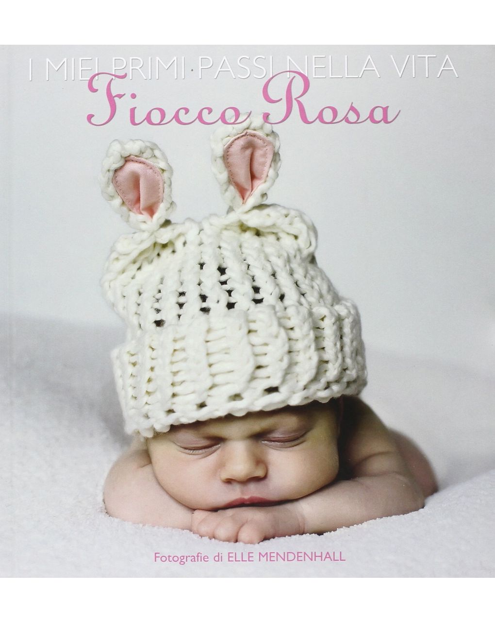 I miei primi passi nella vita. fiocco rosa