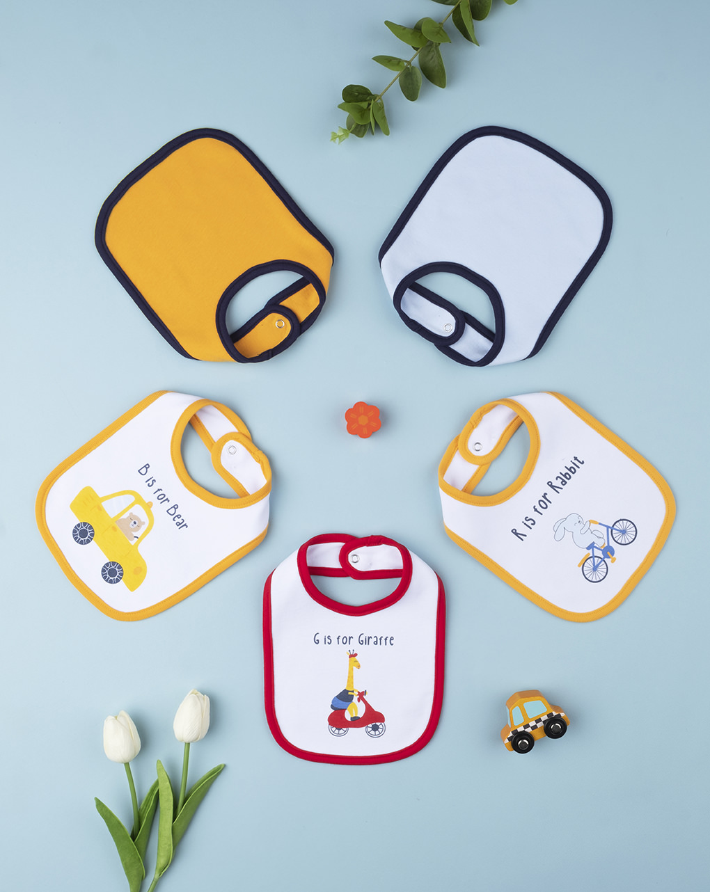 Pack 5 bavaglini boy