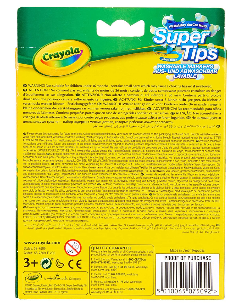 Crayola - 12 superpunta lavabili