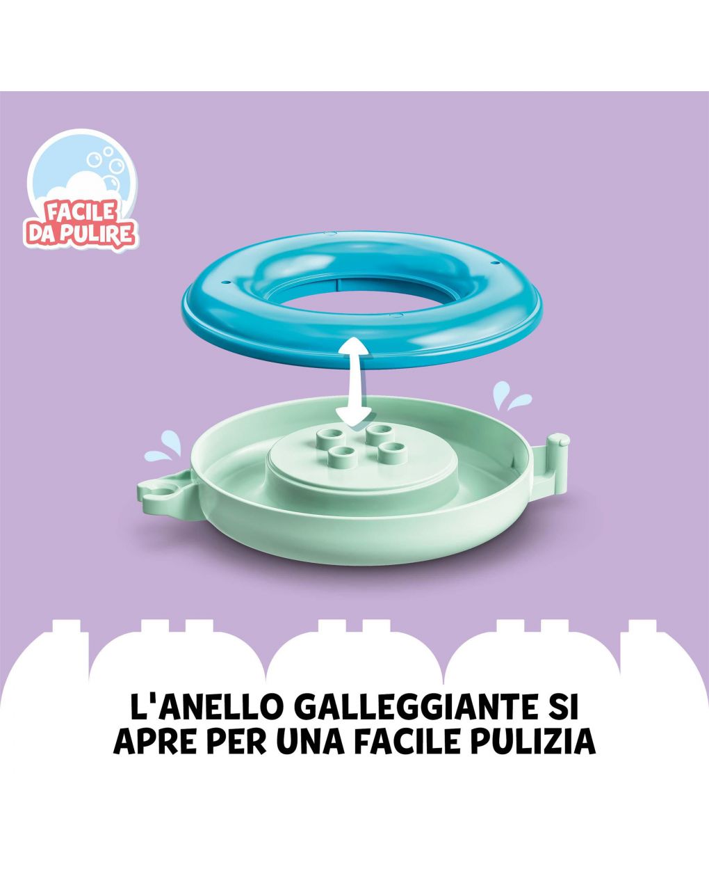 Duplo - ora del bagnetto: treno degli animali galleggiante - 10965