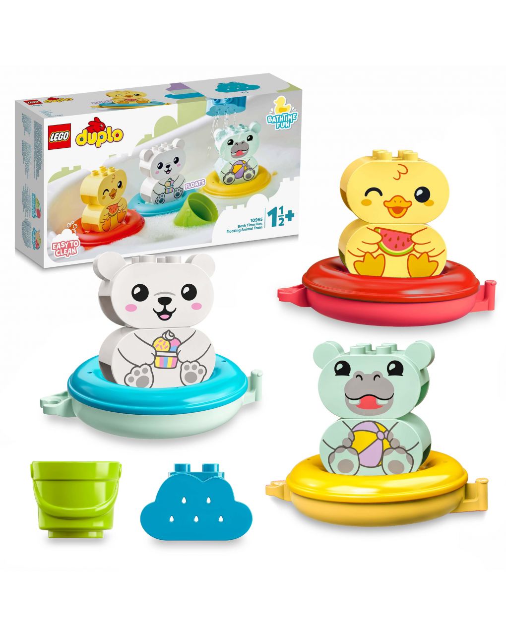 Duplo - ora del bagnetto: treno degli animali galleggiante - 10965