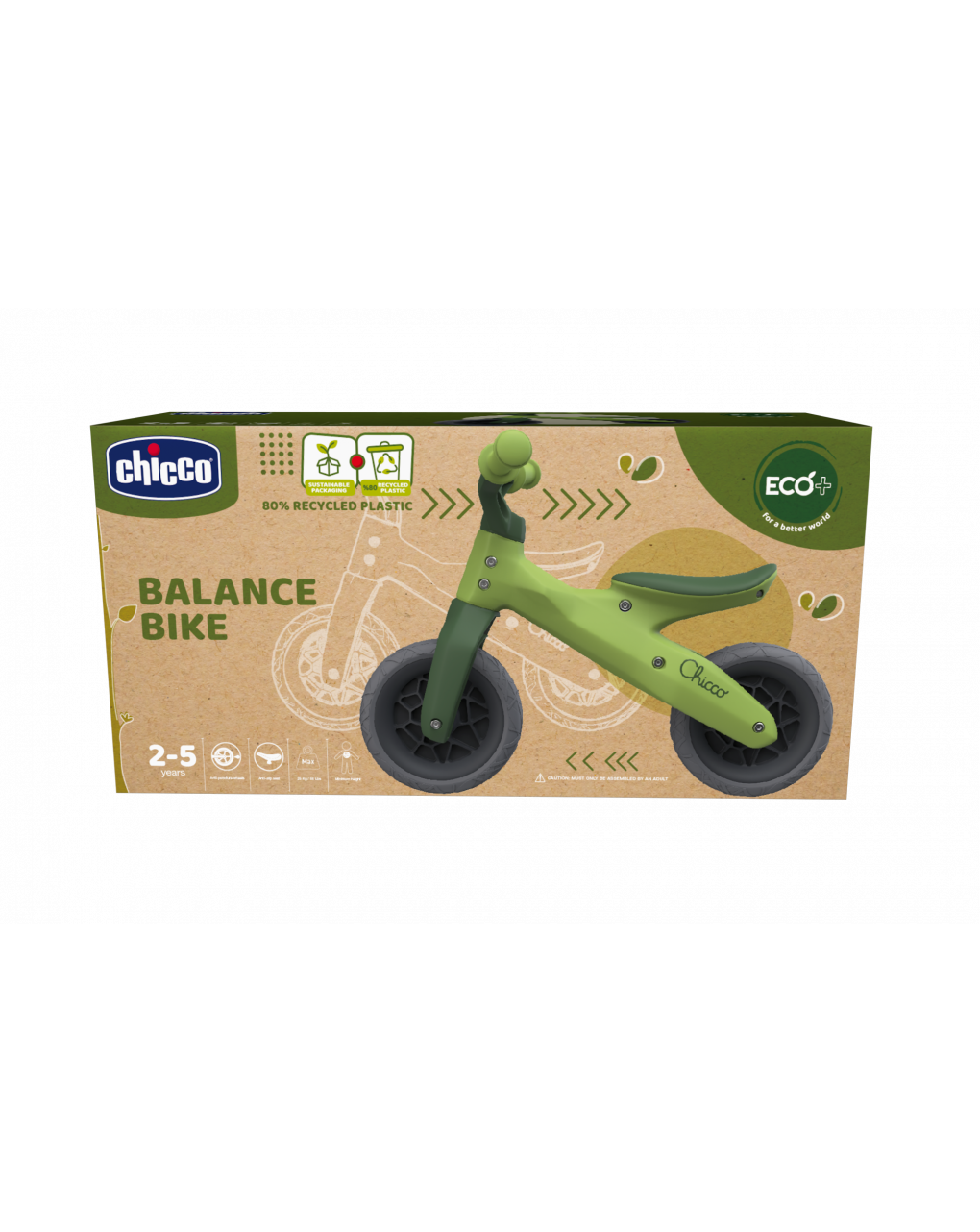 Chicco - balance bike - eco plastic - green
