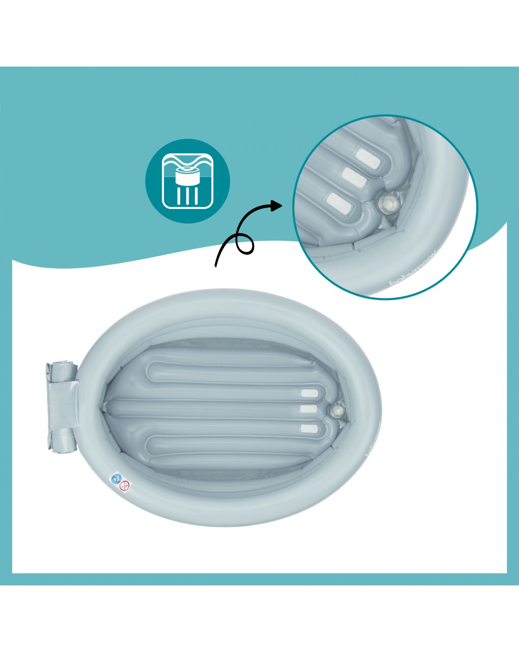 Babymoov vaschetta gonfiabile evolutiva aquadots