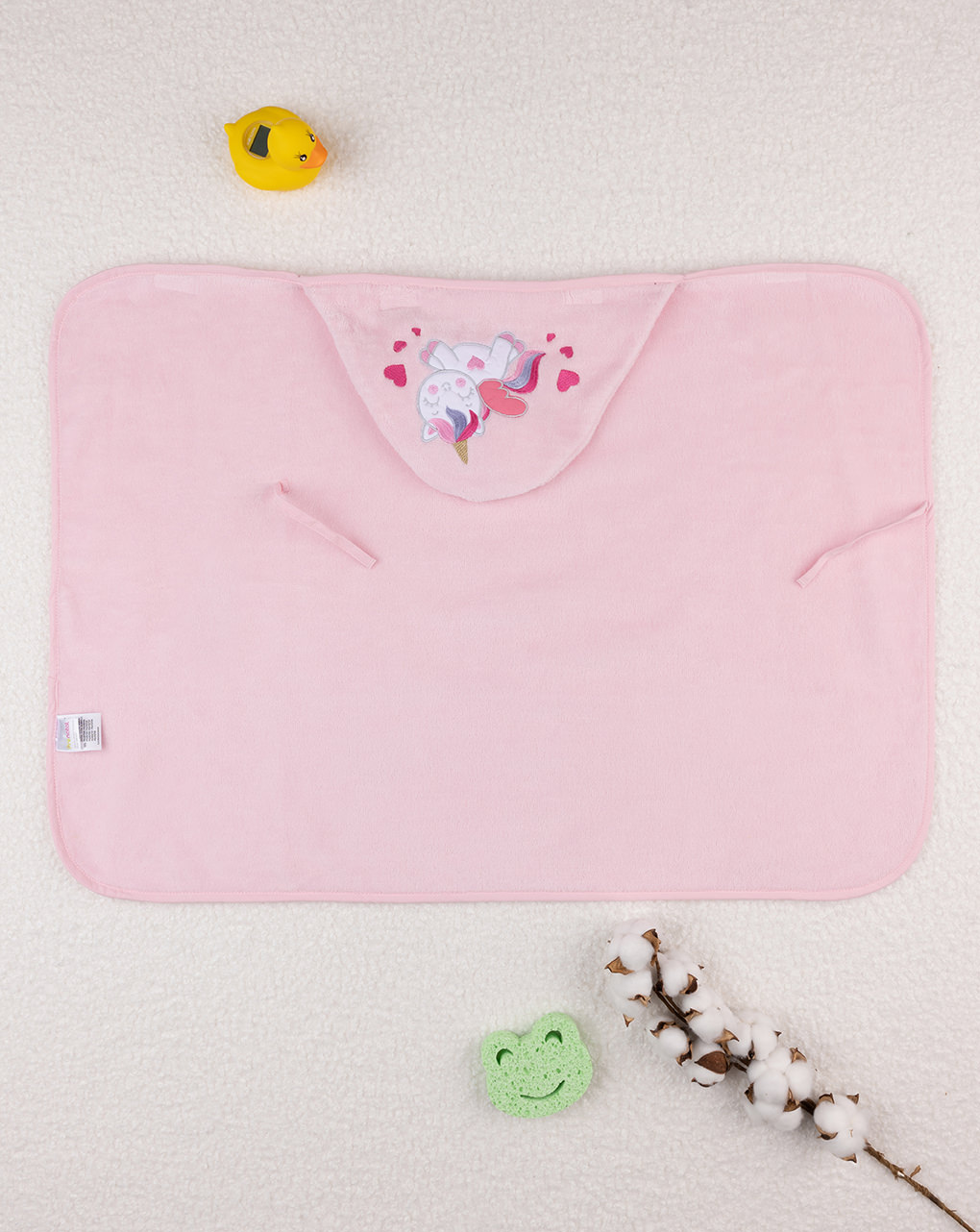 Set quadrato spugna girl "unicorno"