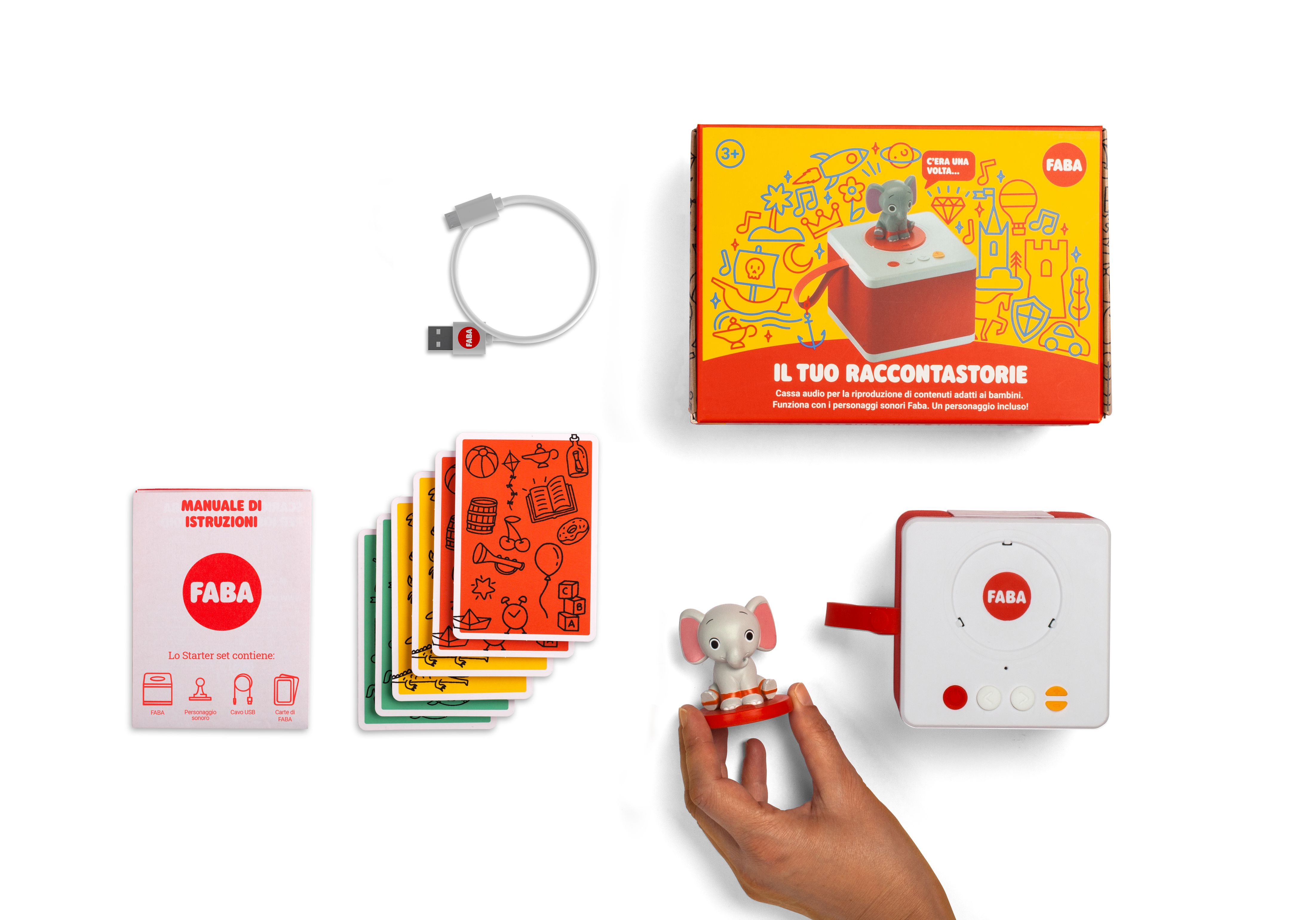 Faba - raccontastorie - starter set - bianco