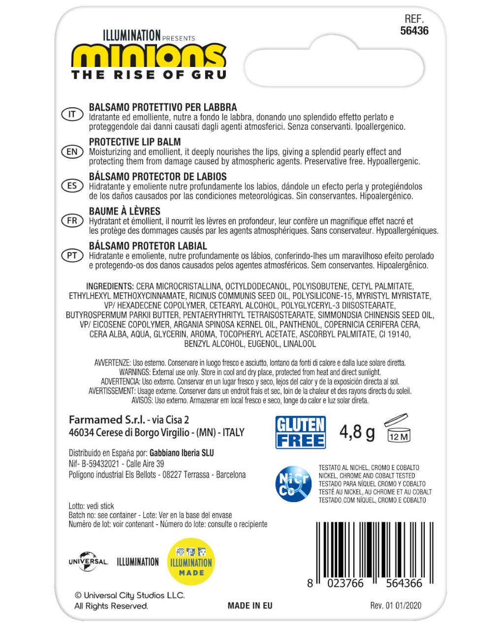 Farmamed - lipbalm minions