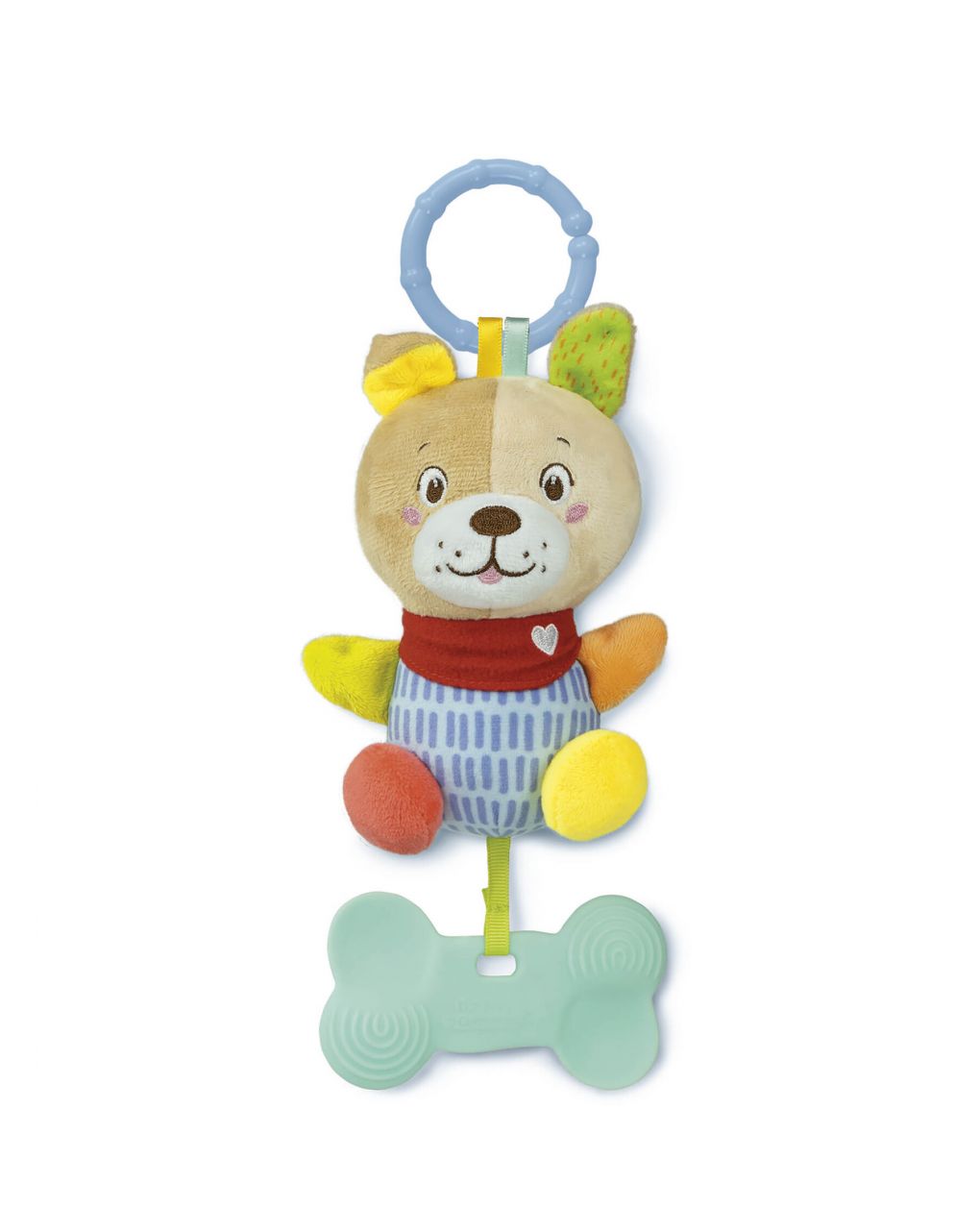 Baby clementoni - lovely soft dog sonaglino morbido peluche