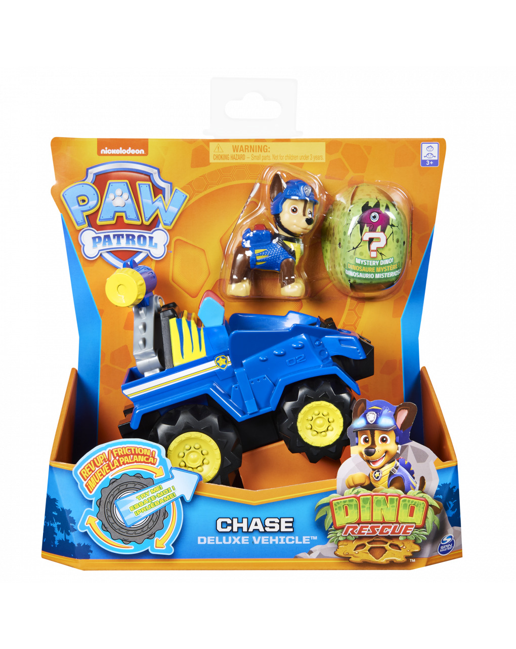 Veicolo dino rescue chase con dinosauro misterioso  - paw patrol