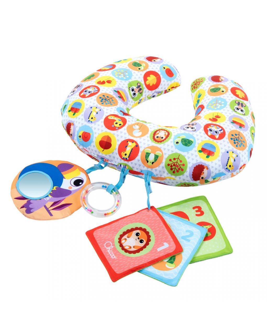 Cuscino boppy attività degli animali - chicco