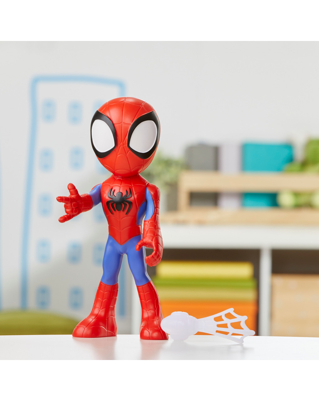 Mega spidey action figure da 22,5 cm - hasbro spidey e i suoi fantastici amici
