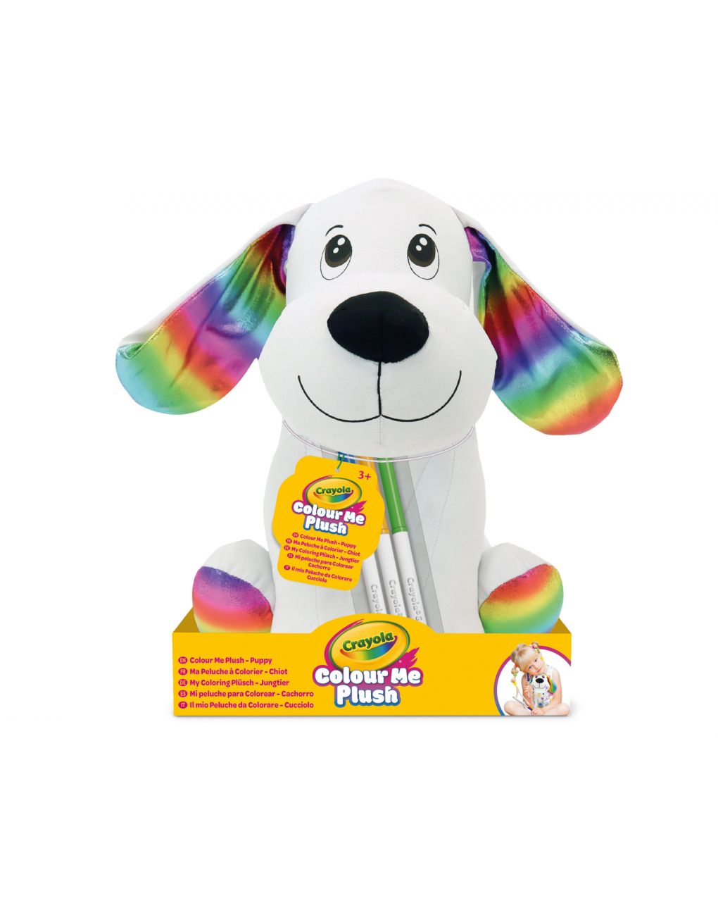 Colour me plush cagnolino colorabile di peluche - crayola