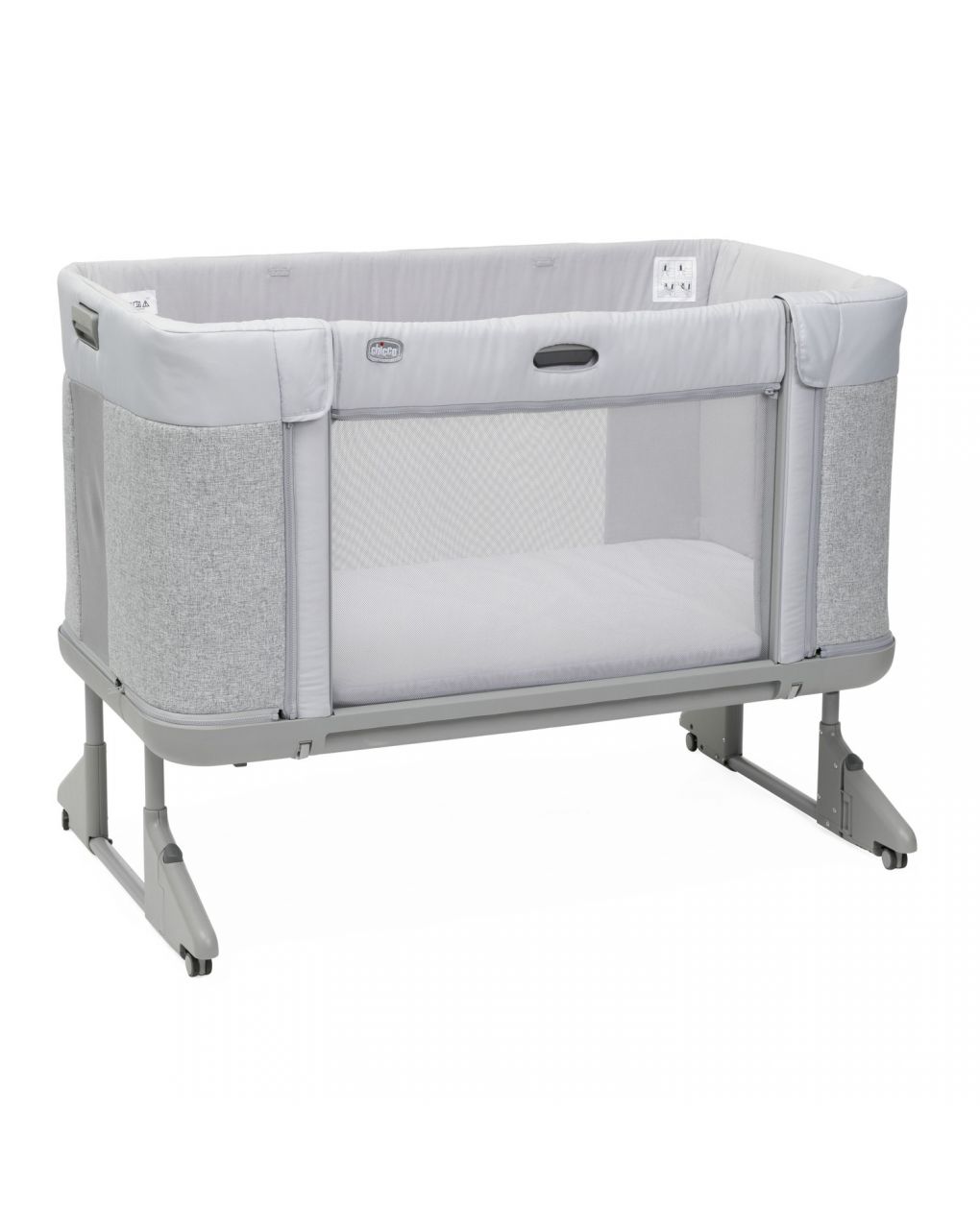 Lettino next2me forever ash grey gross - chicco