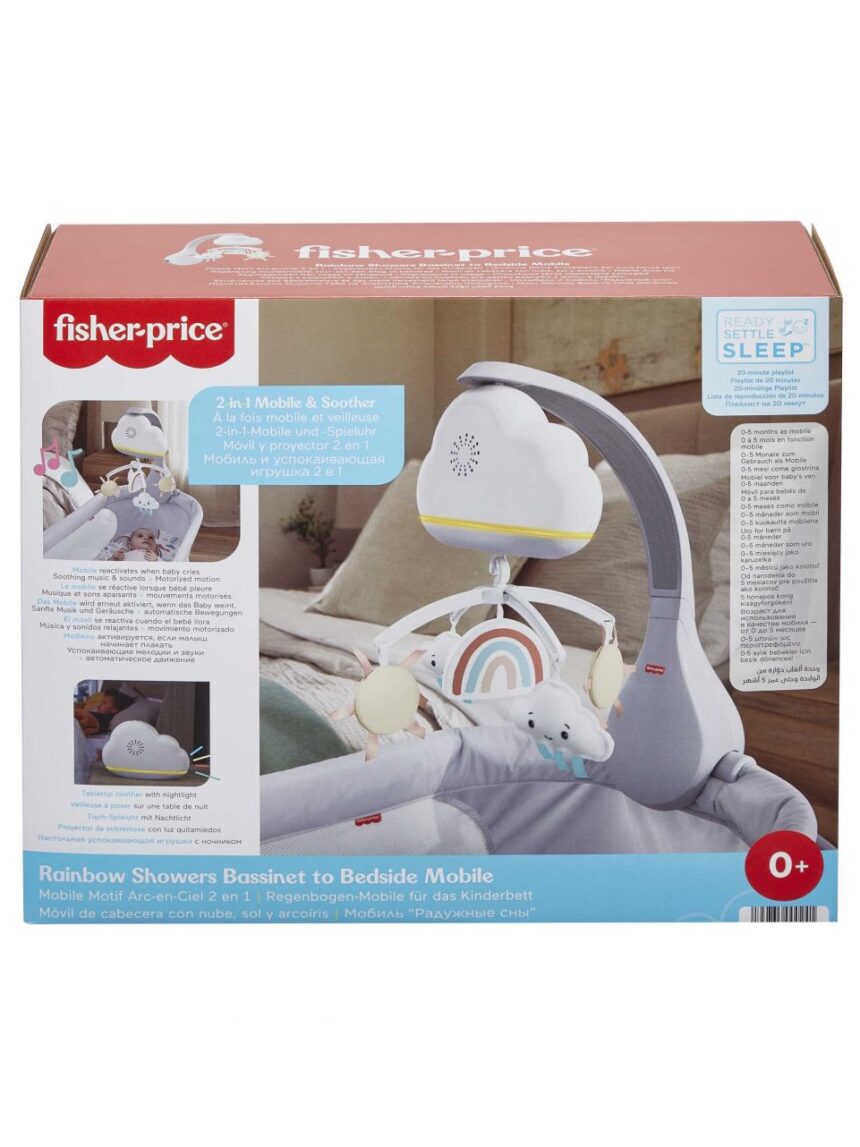 Giostrina dolce arcobaleno compatibile con culla - fisher price - Fisher-Price