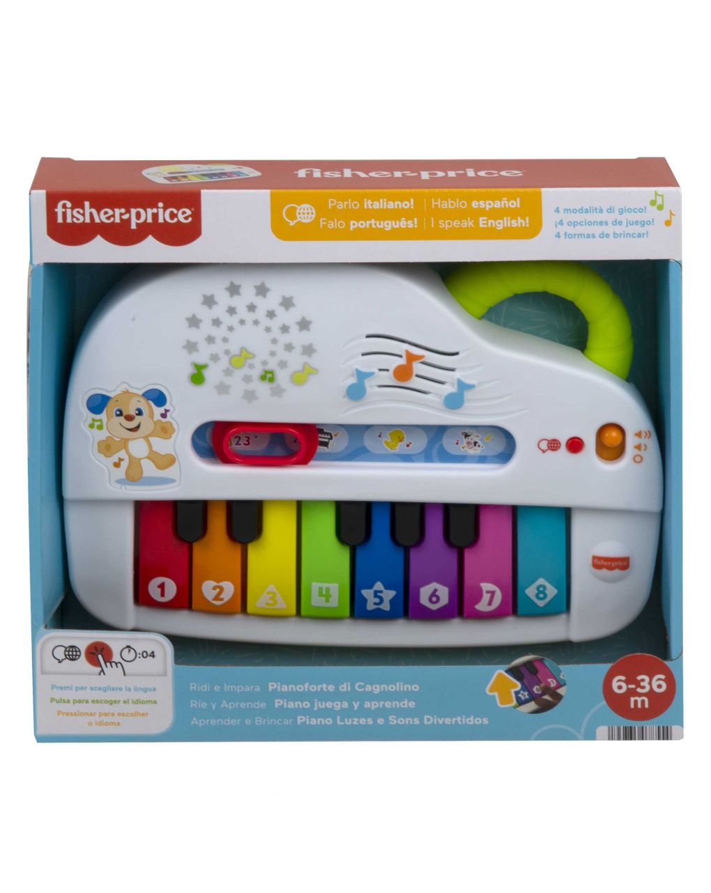 Pianoforte di cagnolino ridi & impara® - fisher price