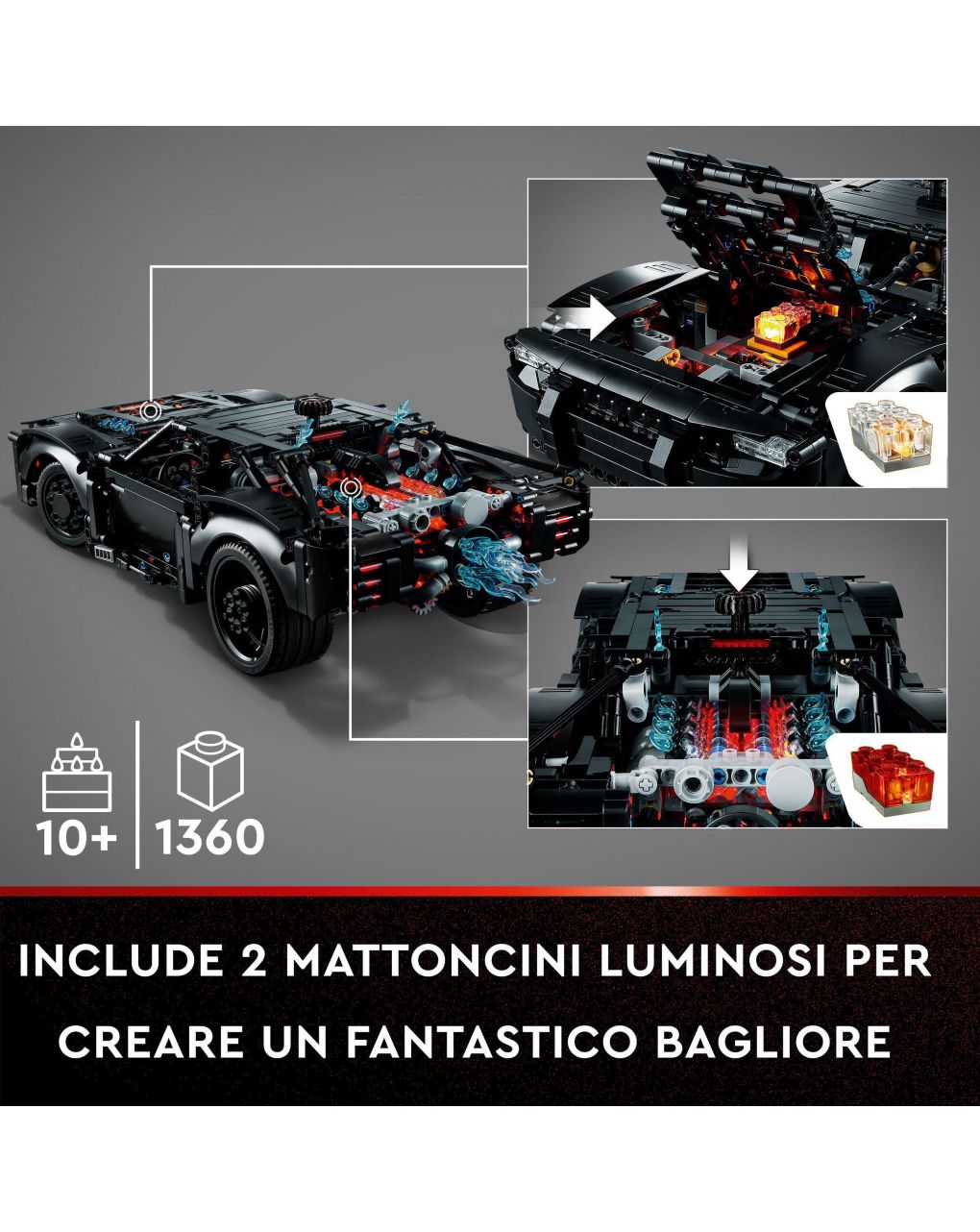 Batmobile™ di batman 42127 - lego technic