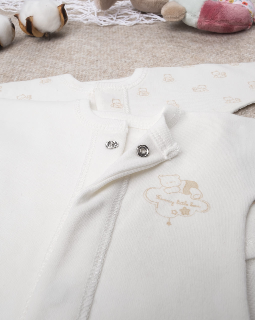 Pack 2 body felpati oeko-tex taglia unica extrasmall