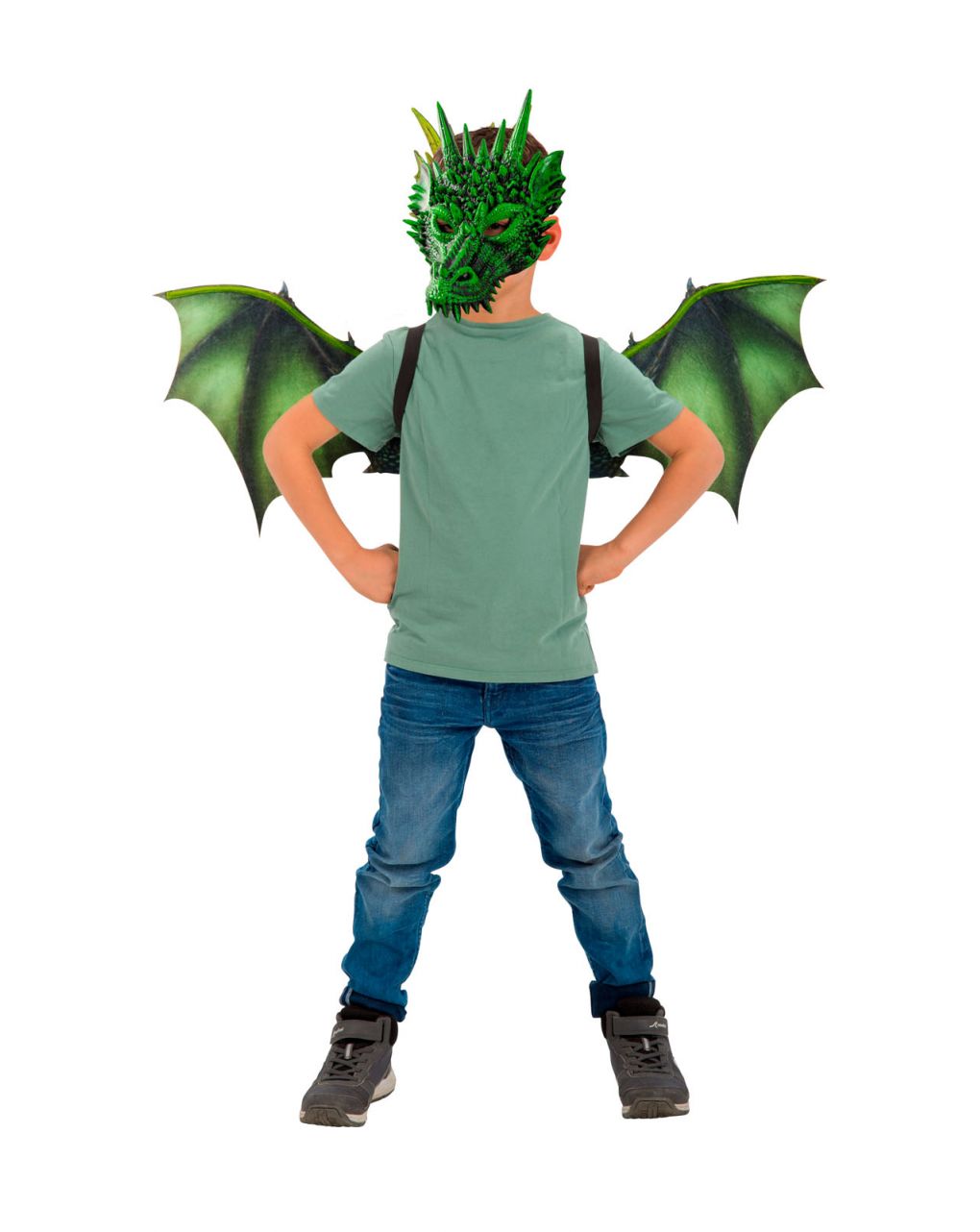 Set costume drago bimbo - ali + maschera (tg. 3+) - carnival toys