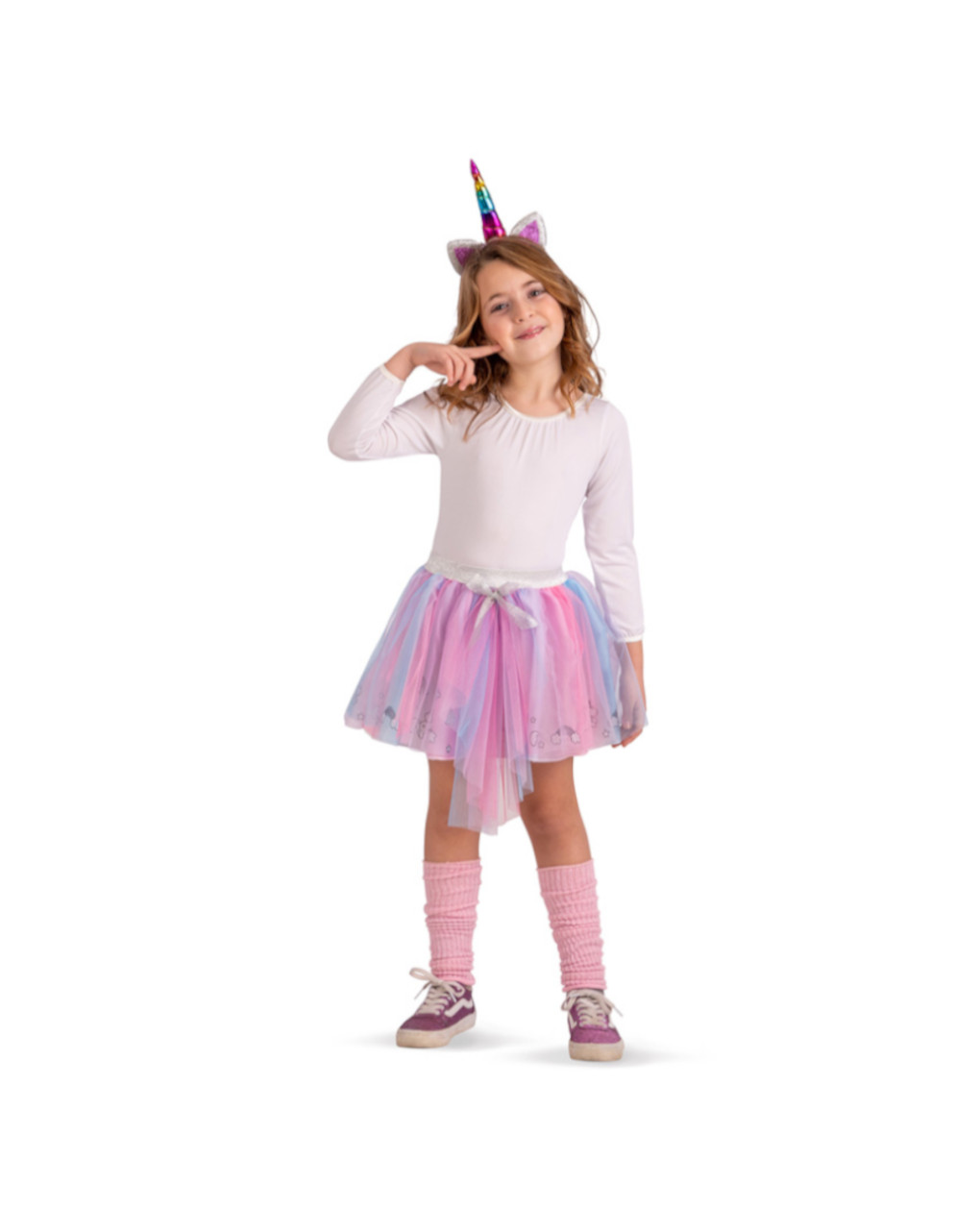 Set costume unicorno bimba - gonna e cerchietto (tg. 3+) - carnival toys