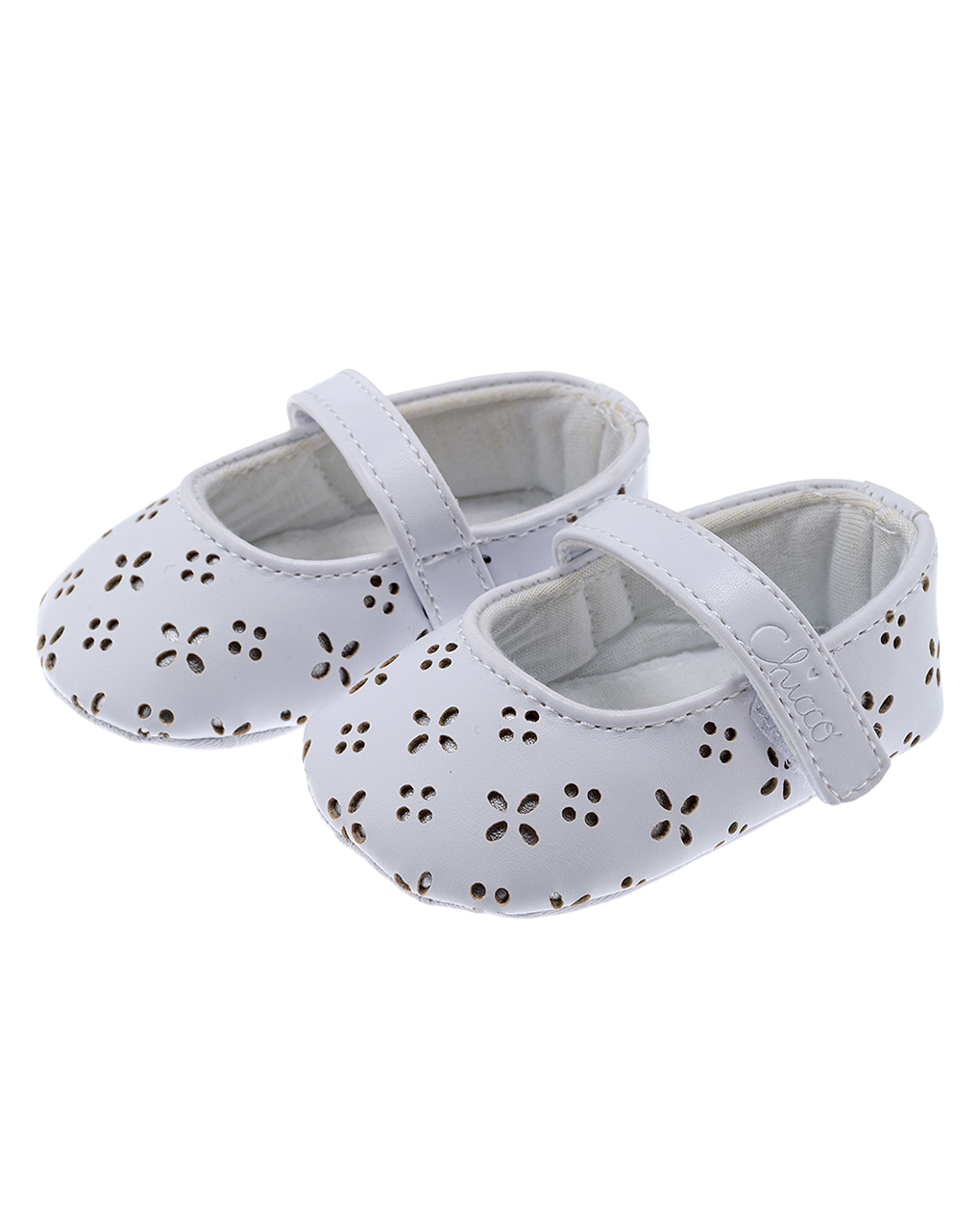 Bebe'/ballerina ollie laserata bianca