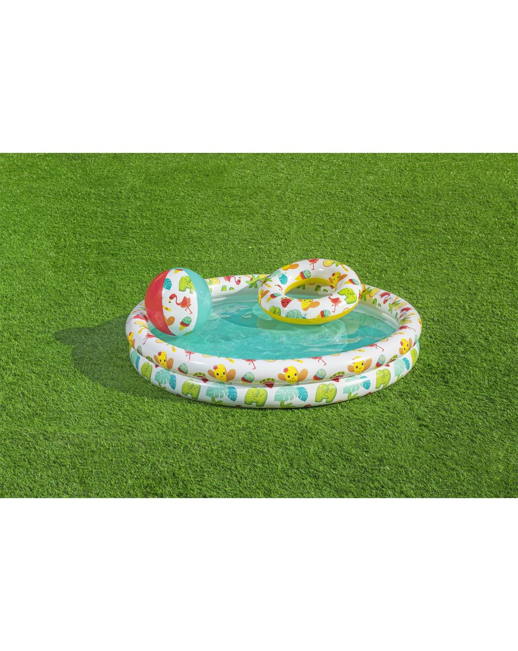 Set piscina barriera corallina a 2 anelli 122x20 cm - bestway