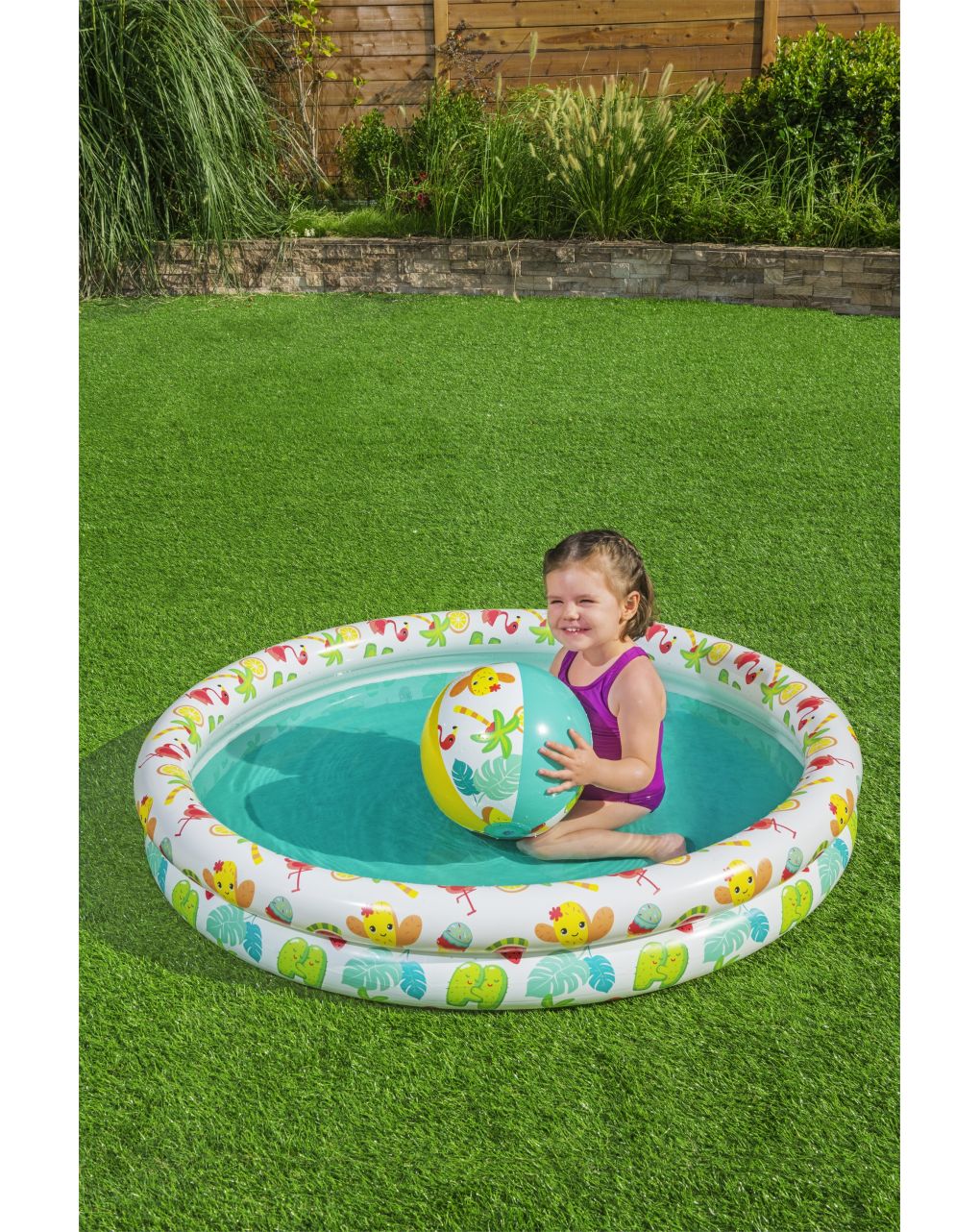 Set piscina barriera corallina a 2 anelli 122x20 cm - bestway