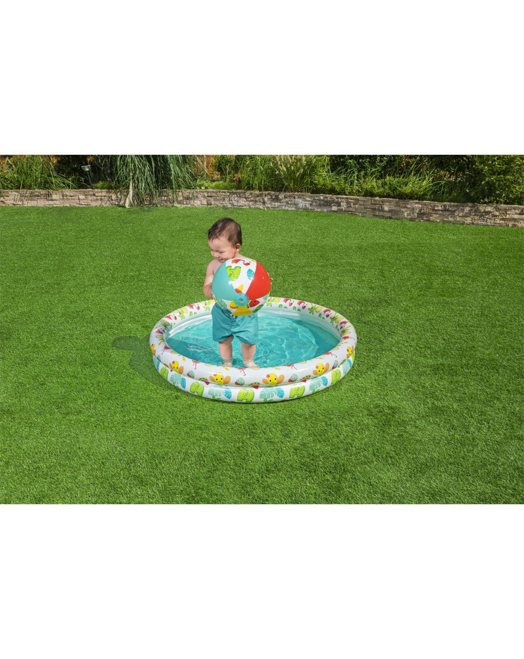 Set piscina barriera corallina a 2 anelli 122x20 cm - bestway