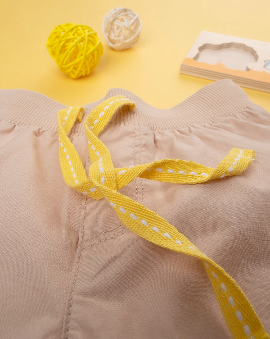 Short popeline bimbo beige