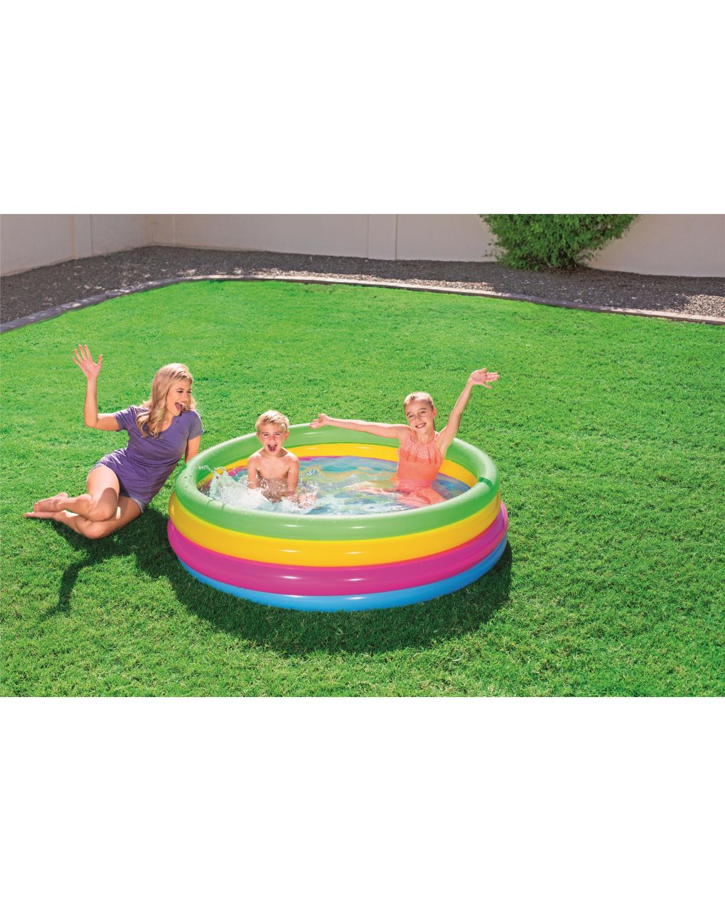 Piscina a 4 anelli colorati 157x46 cm - bestway
