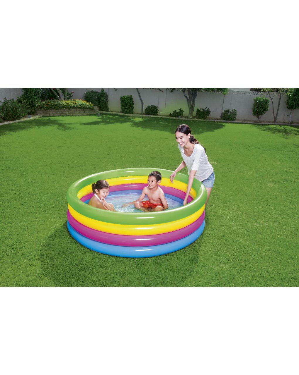 Piscina a 4 anelli colorati 157x46 cm - bestway