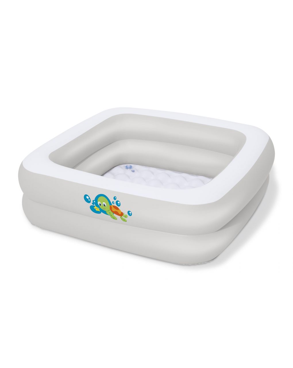Bagnetto baby tub quadrato con fondo gonfiabile 86x86x25 cm. adatto ai box doccia - bestway