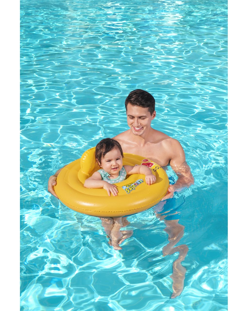 Salvagente mutandina rotondo swim safe abc step a 69cm - bestway