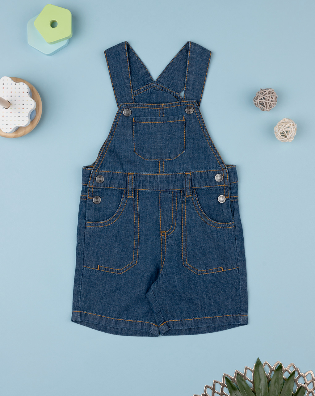 Salopette chambray bimba