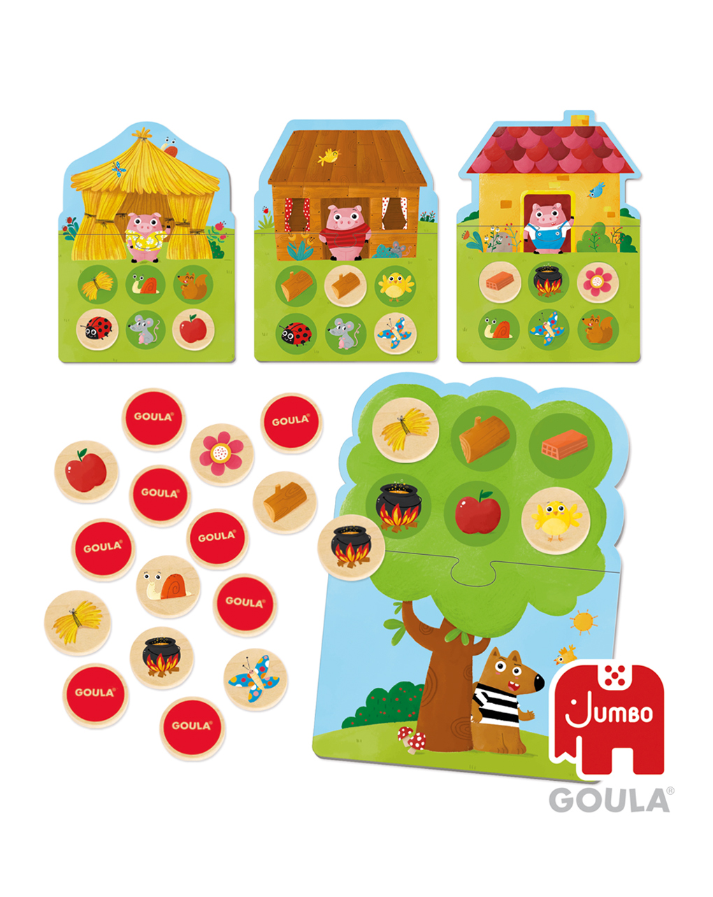 Memo lotto i 3 porcellini - goula