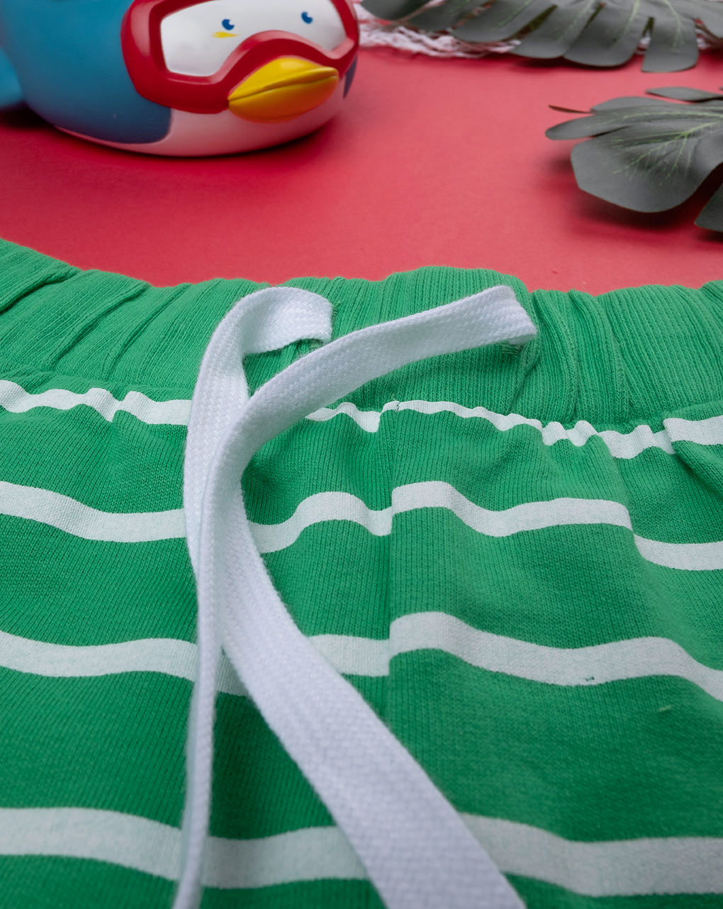 Short felpato bimbo verde