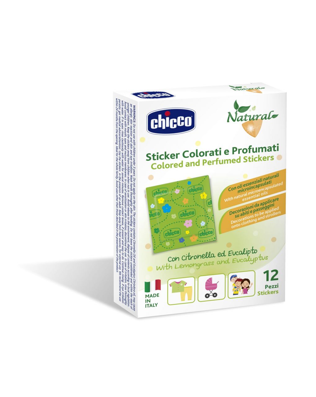 Cerotti profumati e colorati 12 pezzi - chicco