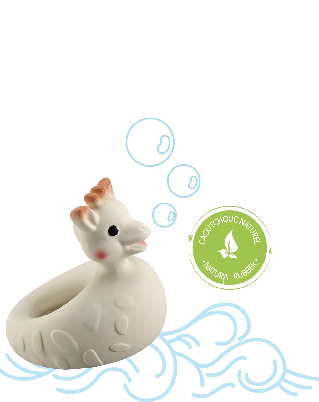 Giocattolo da bagno so'pure sophie la girafe (caucciù 100% naturale) - vulli